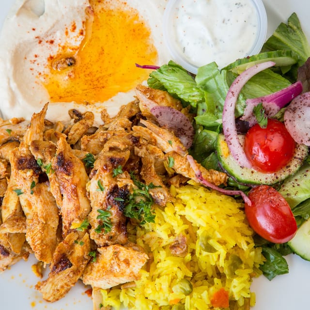 Chicken Shawarma Plate.